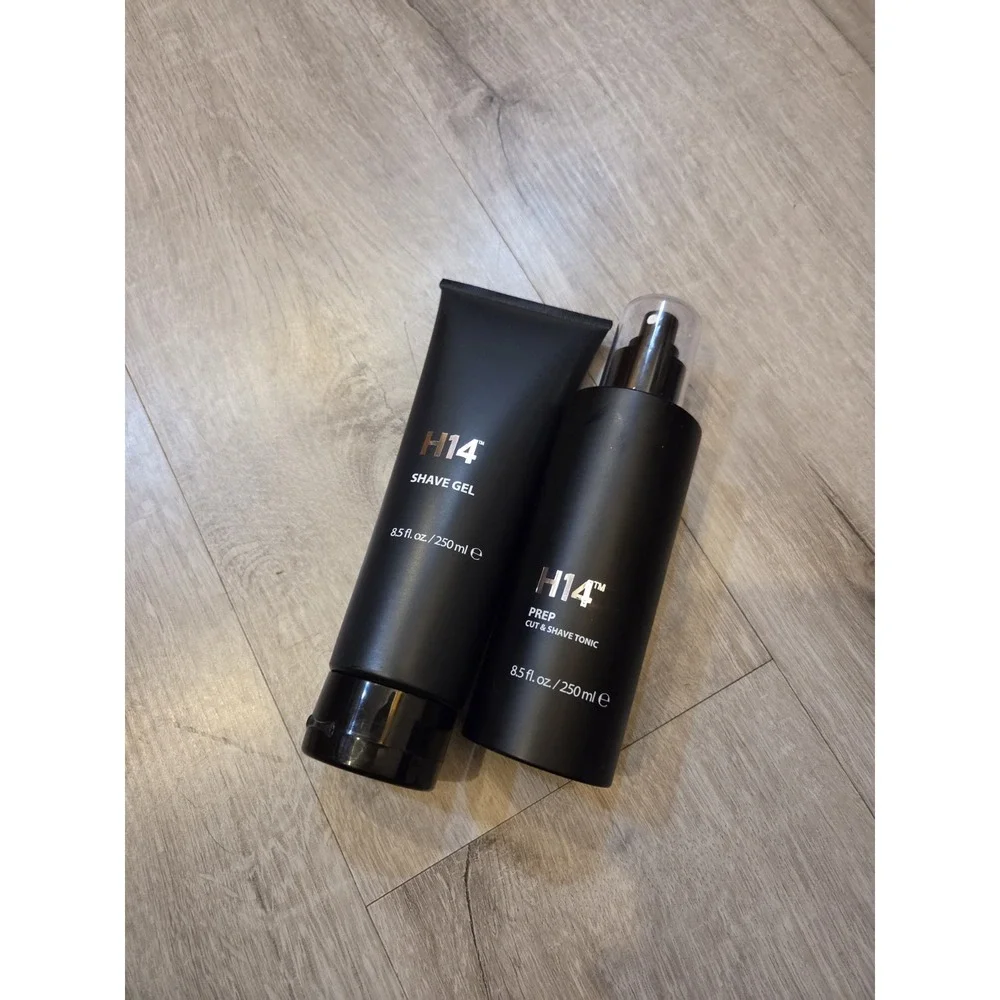 H14 Shave Gel Prep Shave Cut Tonic Spray 8.5 oz‎ Lot of 2 Barber Products